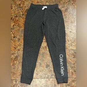Calvin Klein Women’s Lounge Pants Joggers Sleepwear With Pockets Gray Size S